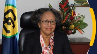 Photo of Keynote Address by Secretary-General Dr Carla Barnett at the UNGA Side Event: “COVID-19 and the SCLAN Pillars: Impact and Solutions”
